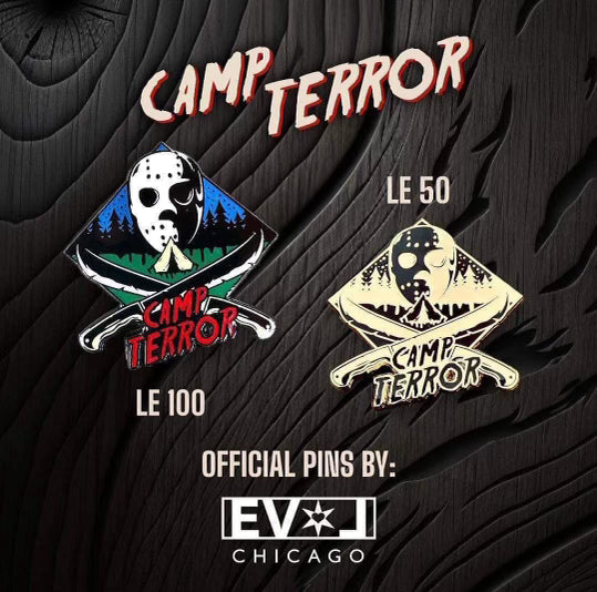 Camp Terror pins