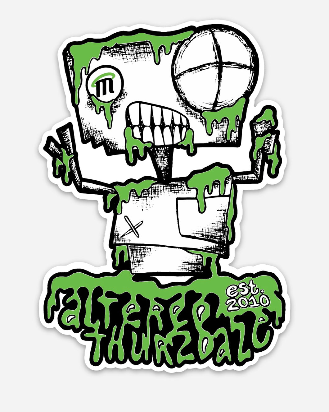 Altered Dubra Sticker - Green