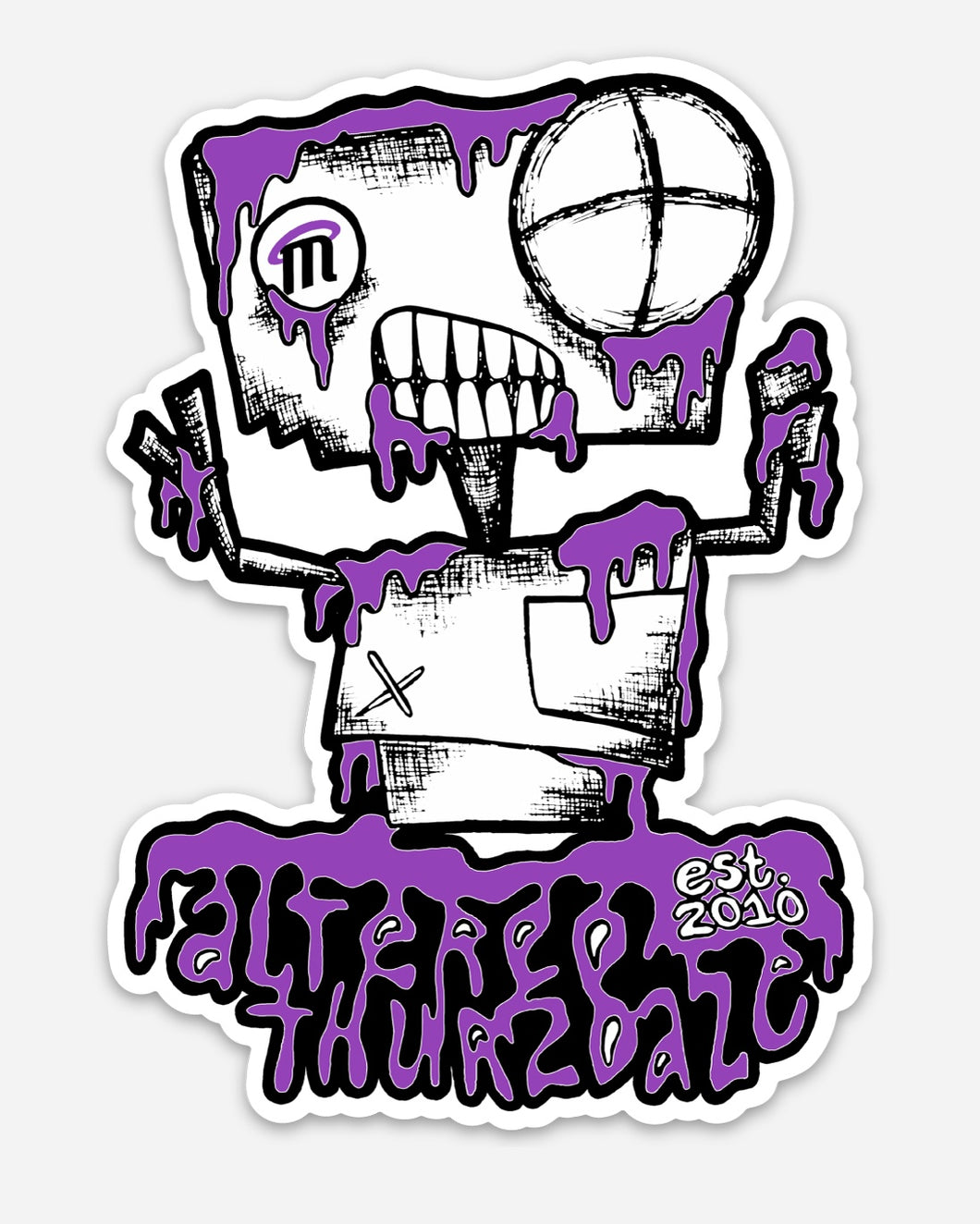 Altered Dubra Sticker - Purple